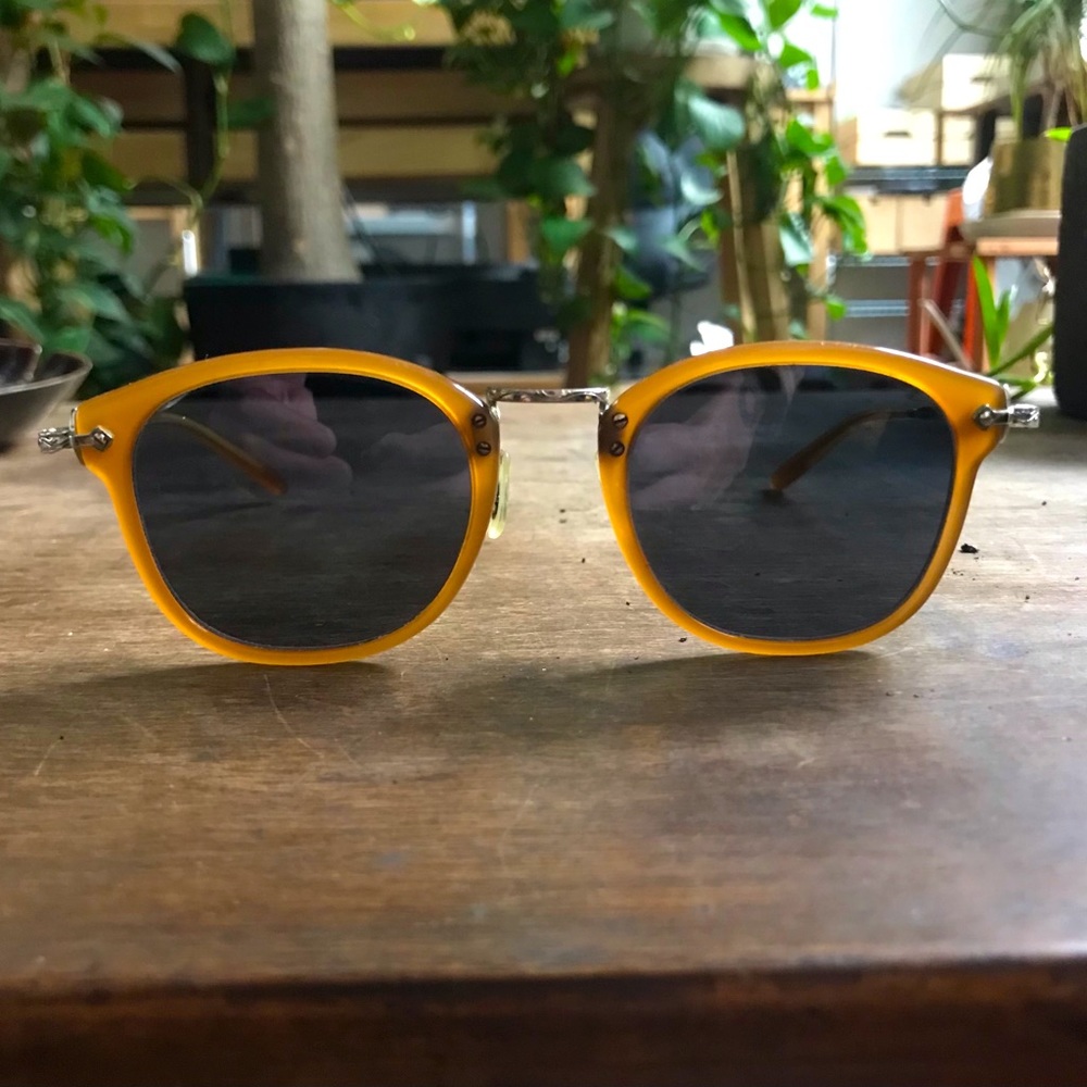 Oliver Peoples Wire and Acetate Sunglasses- OP-506 Sun